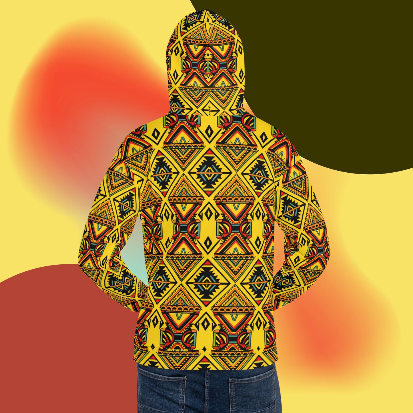 Solar Burst Dashiki Hoodie