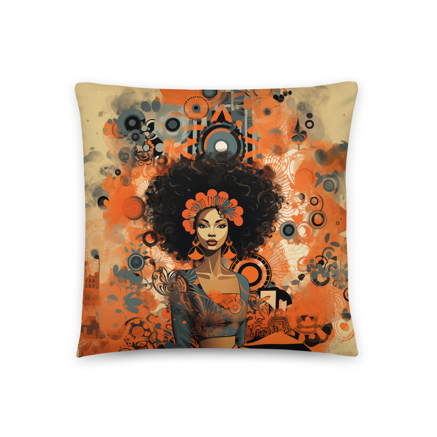 Black Autumn Throw Pillow
