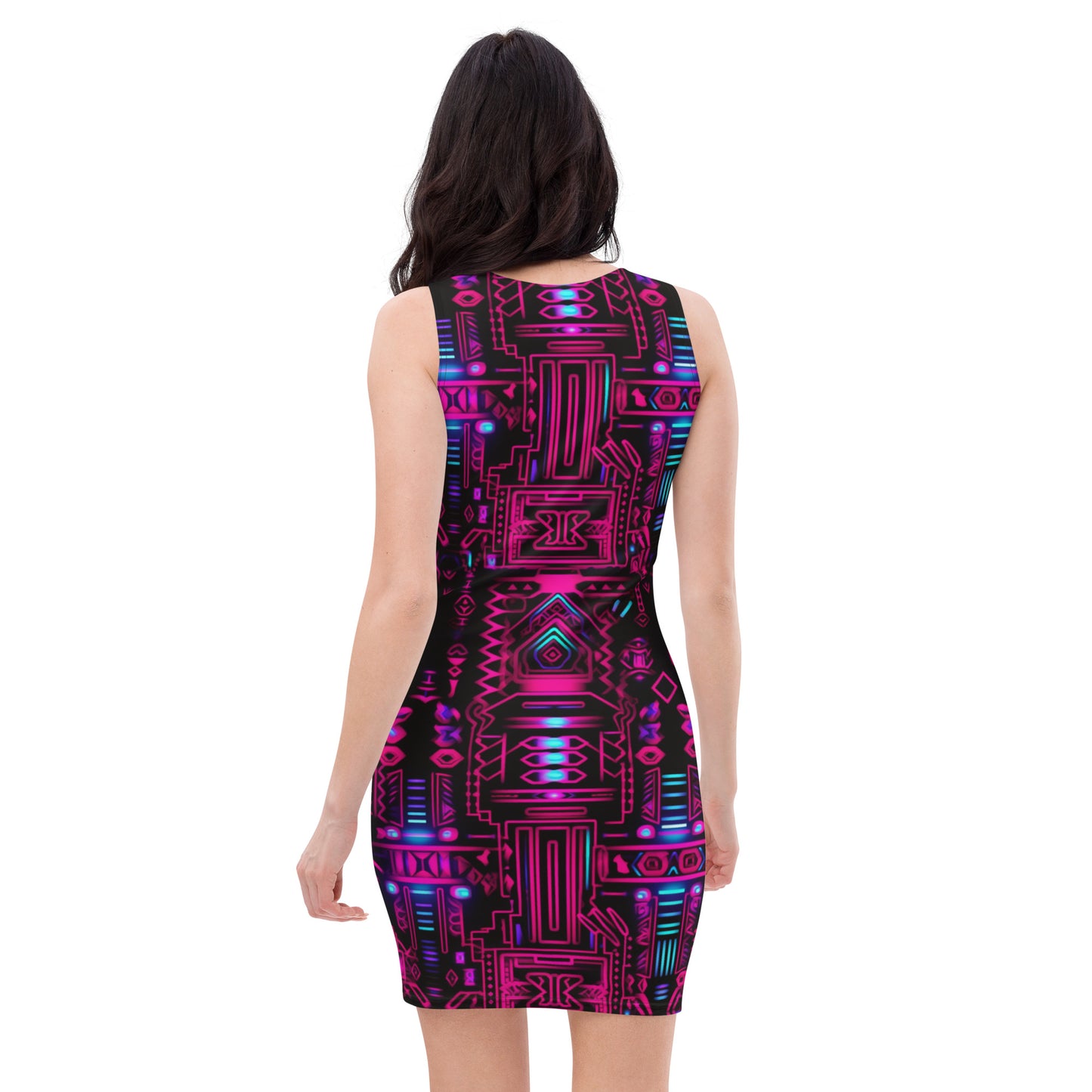 Cyber Pulse Bodycon Dress
