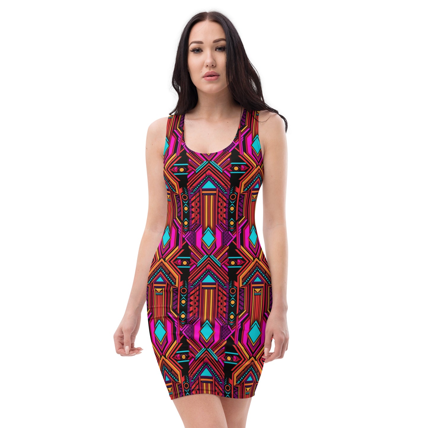 Electric Goddess Bodycon Dress