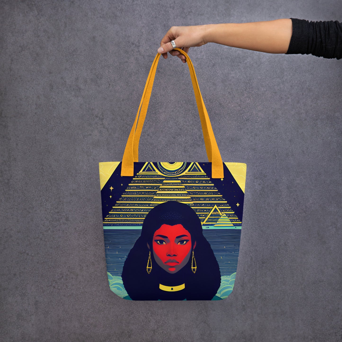 Pyramid Goddess Tote Bag