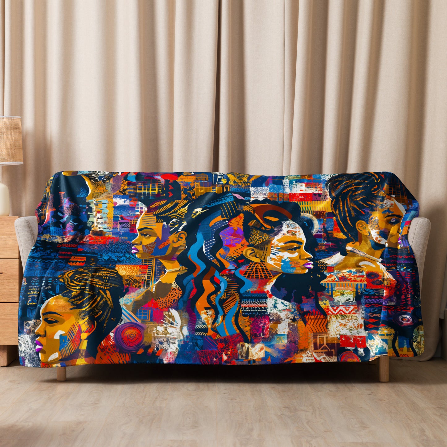 Echoes of Empowerment Sherpa Blanket