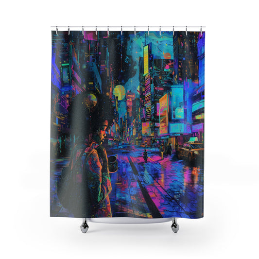 City Baby Shower Curtain