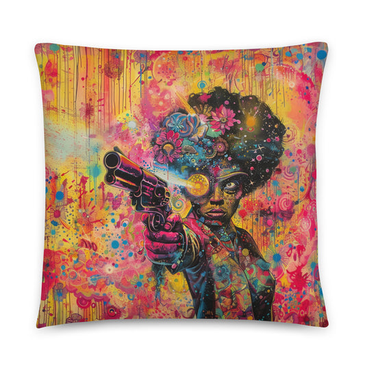 Afro Bussin' Throw Pillow